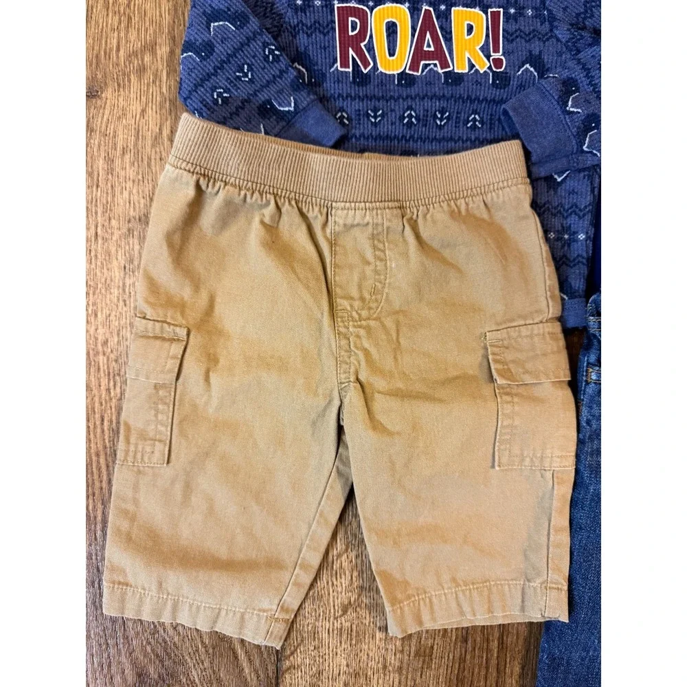 Baby Boy 0/3 Months Outfits Pants Long Sleeve Shirts Bodysuit Clothes Lot‎ Roar